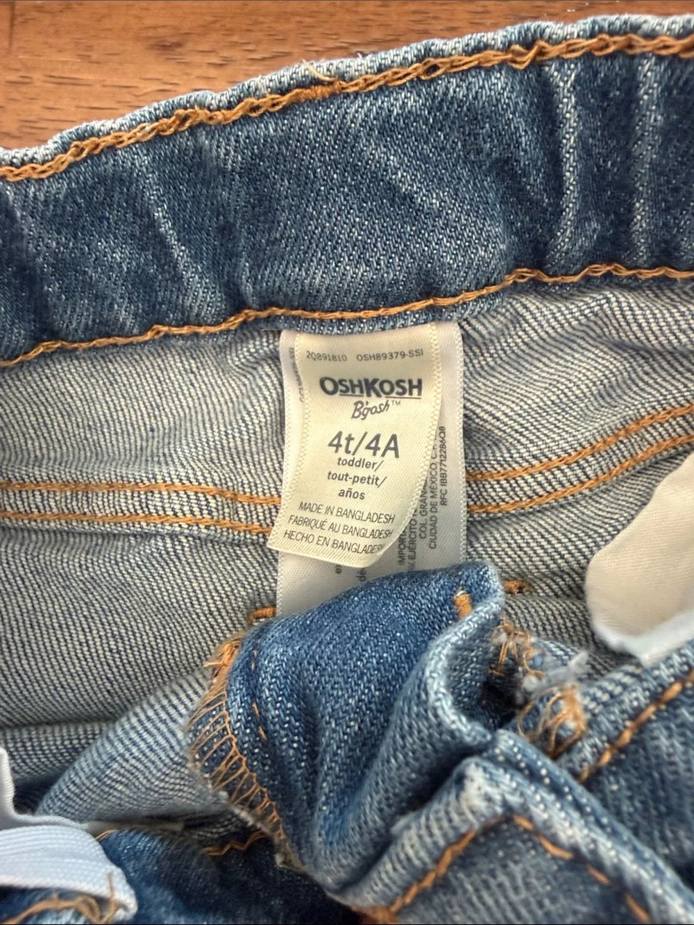 OshKosh B'gosh Light Blue Distressed Denim Kids Shorts
